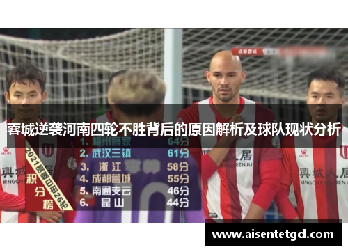 蓉城逆袭河南四轮不胜背后的原因解析及球队现状分析 蓉城逆袭河南四轮不胜背后的原因解析及球队现状分析